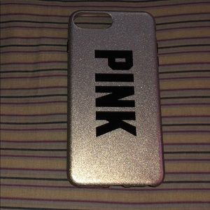 Pink sparkly Gold iPhone 7/8+ Case